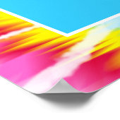 Roze Rainbow Tie Dye Party Inloggen Board Poster (Hoek)