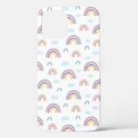 Roze Rainbows Clouds Boho Design