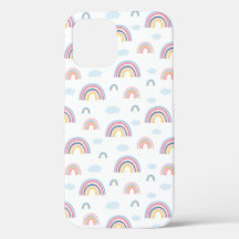 Roze Rainbows Clouds Boho Design