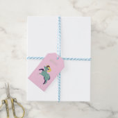 Roze Ram, sterrenbeeld, sterrenbeeld afdruk Cadeaulabel (Met Touw)