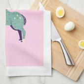 Roze Ram, sterrenbeeld, sterrenbeeld afdruk Theedoek (Quarter Fold)