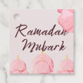 Roze ramadan bedankjes labels (Voorkant)