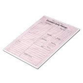 roze ramadan planner notitieblok (Schuin)