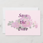 Roze Rambler Roos Bewaar de Datum Save The Date (Achterkant)