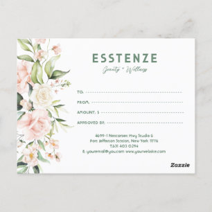Roze rand Gift Certificate Briefkaart