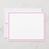 Roze rand maan ster kraam kaart (Achterkant)