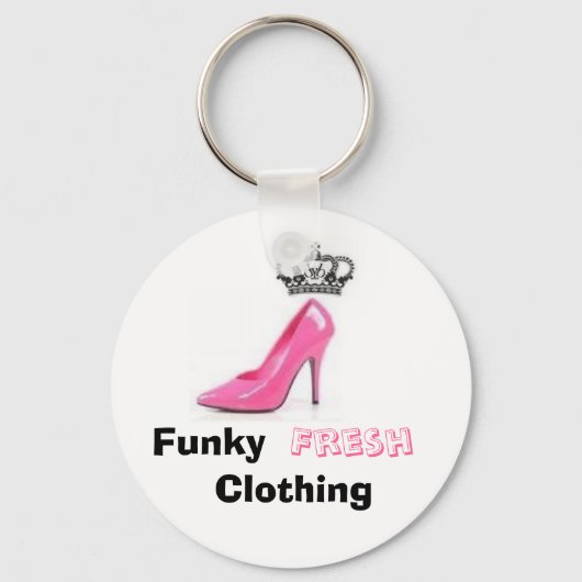 roze, RandR, Funky, Fresh, Clothing Sleutelhanger (Voorkant)