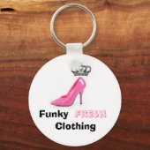 roze, RandR, Funky, Fresh, Clothing Sleutelhanger (Voorkant)