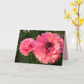 Roze Rannunculus Lente Bloem bloemkaart Kaart (Gele Bloem)