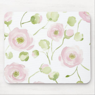 Roze Ranunculus Bloemen Muismat