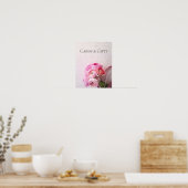 Roze ranunculus bouquet poster (Keuken)