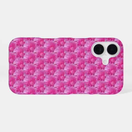 Roze Ranunculus – Modern bloemontwerp iPhone 16 Hoesje (Achterkant horizontaal)