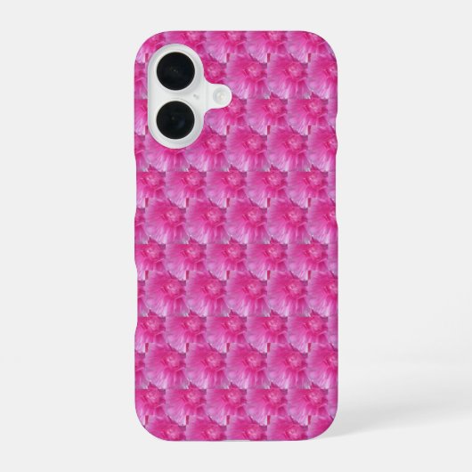 Roze Ranunculus – Modern bloemontwerp iPhone 16 Hoesje (Achterkant)