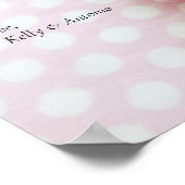 Roze ranunculus op poka-puntenbord poster (Hoek)