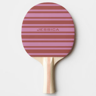Roze / Raspberry Stripes aangepaste ping pong padd Tafeltennisbatje