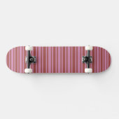Roze / Raspberry Stripes op maat skateboard (Horizontaal)