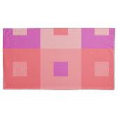 Roze rechthoeken kussensloop (Voorkant-Links)