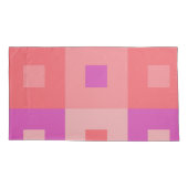 Roze rechthoeken kussensloop (Achterkant-Links)