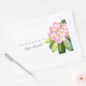 Roze rechthoekige roze sticker (Envelop)
