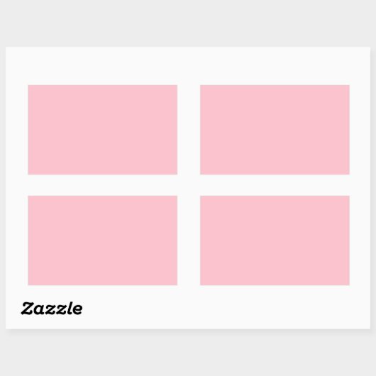 Roze Rechthoekige Sticker (Vel)