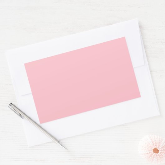 Roze Rechthoekige Sticker (Envelop)