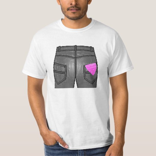 Roze Rechts Hanky Shirt (Voorkant)