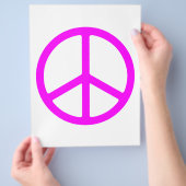 Roze reclamebrochure voor de Vrede Sjabloon Flyer (Hand)
