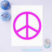 Roze reclamebrochure voor de Vrede Sjabloon Flyer (Enkel)