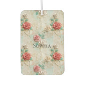 Roze Red Cream Rozen Bloemen Luchtverfrisser (Voorkant)