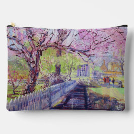 Roze Redbud-boom bloeit in Williamsburg Virginia Etui