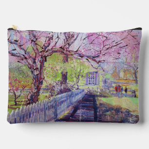Roze Redbud-boom bloeit in Williamsburg Virginia Etui