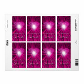 Roze referentieplaat voor hartenpapier etiket (Full Sheet)