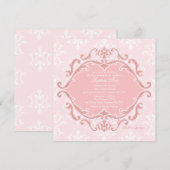 Roze Refinement-uitnodiging Kaart (Voorkant / Achterkant)