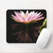 Roze reflectie Lotus Waterlily Muismat (Met muis)