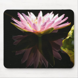 Roze reflectie Lotus Waterlily Muismat