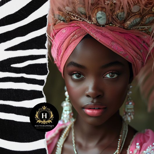 Roze Regal Hoofdtooi Gouden Kroon Decoupage Tissuepapier