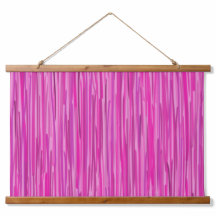 Roze Regen - Verticale Striped Kunst