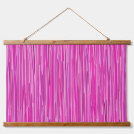Roze Regen - Verticale Striped Kunst Hangend Wandkleed