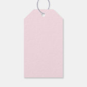 Roze Regenboog baby shower meisje cadeau labels Cadeaulabel (Achterkant)