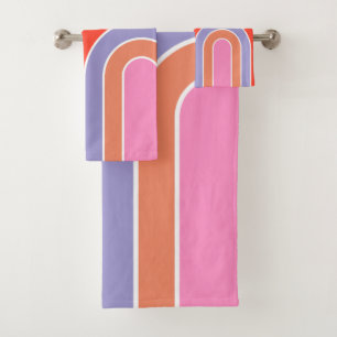 Roze regenboog bad handdoek