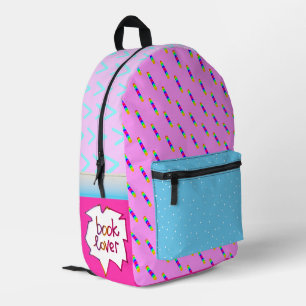 Roze regenboog boek liefhebber artsy Rugzak