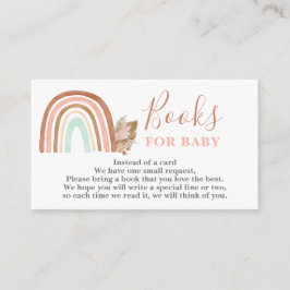 Roze Regenboog Boeken voor Baby Meisje kaart