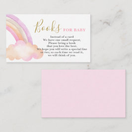 Roze regenboog Breng een boekenkaart mee Informatiekaartje