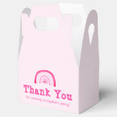  roze regenboog Dank u voor de verjaardag Bedankdoosjes (Geopend)