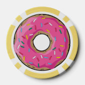 Roze regenboog Donut Poker Chips (Achterkant)