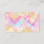 Roze regenboog eenhoorn dye orde dank u visitekaartje (Achterkant)