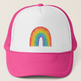 Roze Regenboog Hoed. Trucker Pet