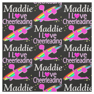 ROZE REGENBOOG IK HOU VAN CHEERLEADING GEPERSONALI STOF