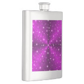 Roze regenboog in olifantenhuidletheroptica heupfles (Rechts)