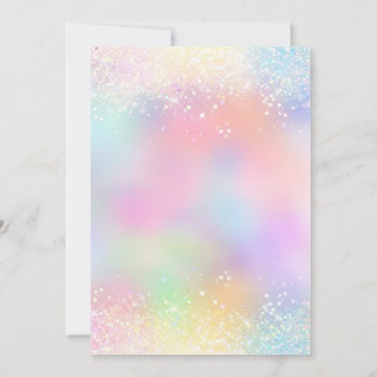 Roze Regenboog Lief 16e Verjaardag Kaart (Achterkant)